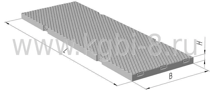 Плита дорожная ПДН 6х2