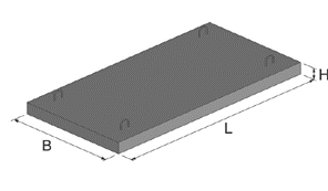 Плиты перекрытий подвалов ПТП-36-12