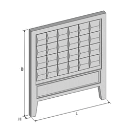Плита забора П3-1